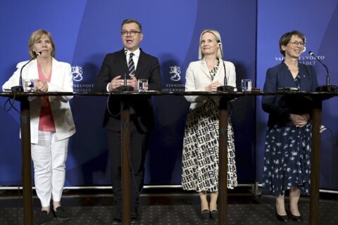 Finland's center-right leader announces four-party coalition including anti-immigrant party