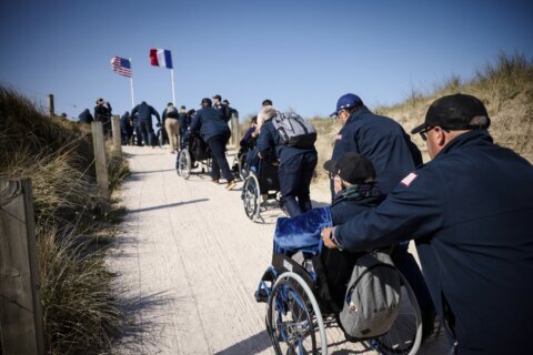 ‘It was tough’: WWII veterans return to Utah Beach to commemorate D-Day