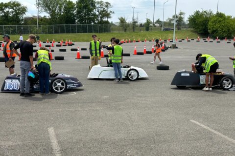 DC-area students race electric vehicles at RFK Stadium for EV Grand Prix