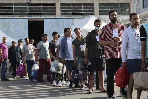 Two survivors of a deadly shipwreck describe their ordeal to Greek authorities