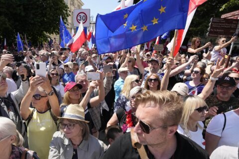 Poland’s state media criticized for its coverage of huge anti-government march