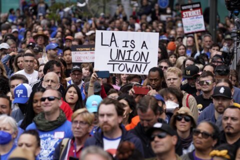 Hollywood actors guild votes to authorize strike, as writers strike continues