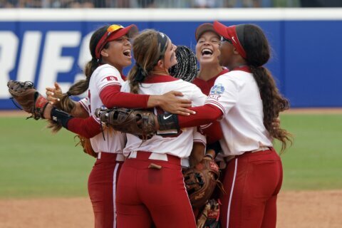 Jennings has game-winning double, Oklahoma tops Stanford, reaches Women’s College World Series final