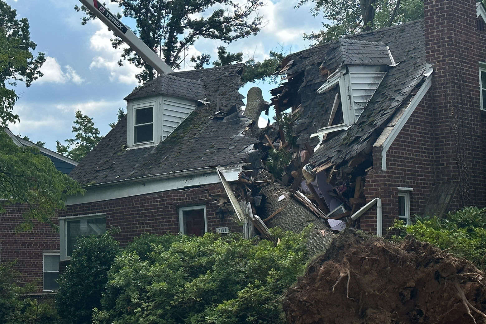 The D.C. region continues to recover after a severe storm ripped through the area on Saturday, toppling trees, and knocking out power for thousands across the area. (WTOP/Cheynne Corin)