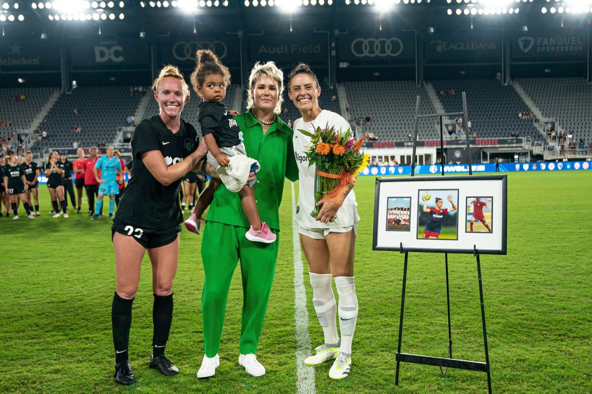 Former US women’s soccer star Ali Krieger honored by Washington Spirit ...