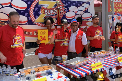 Chow down and keep it down! Annual burger eating competition returns for the 14th year
