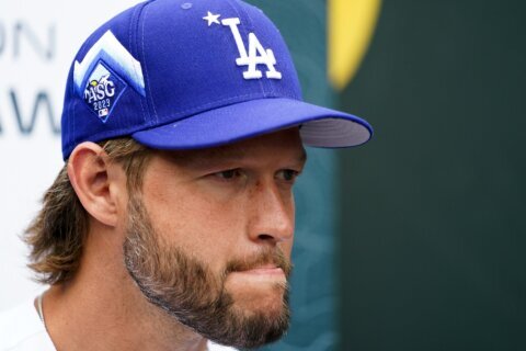 Dodgers pitcher Clayton Kershaw says sore left shoulder will likely keep him sidelined until August