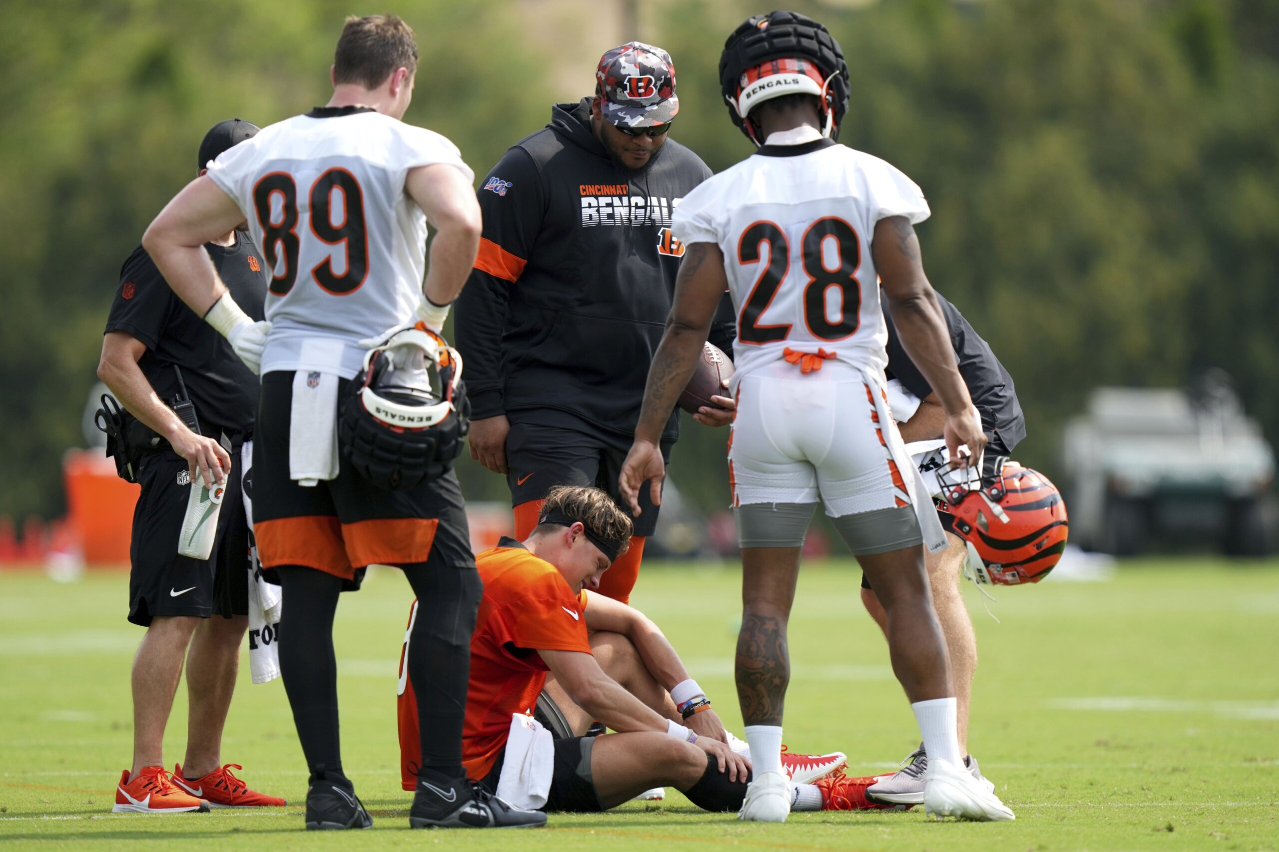 Joe Burrow: Cincinnati Bengals quarterback taken to hospital with