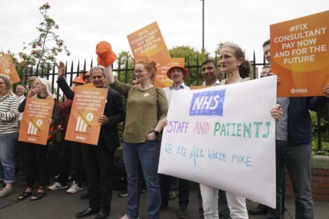 Thousands of UK hospital doctors walk out in the latest pay dispute, crippling health services