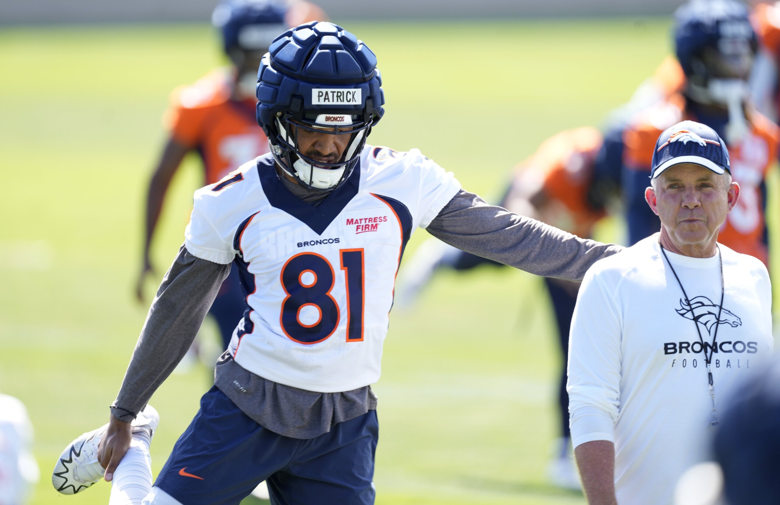 Armed security a strong presence at Broncos practice