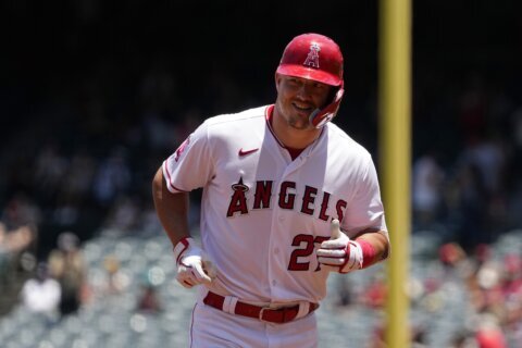 Mike Trout has a broken left wrist. It's not known if the Angels star needs surgery