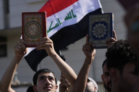 Protesters storm Swedish Embassy in Baghdad after man threatens to burn Quran in Stockholm