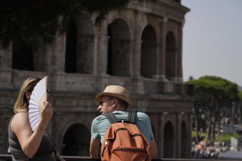 A heat wave in southern Europe generates health warnings for residents and tourists