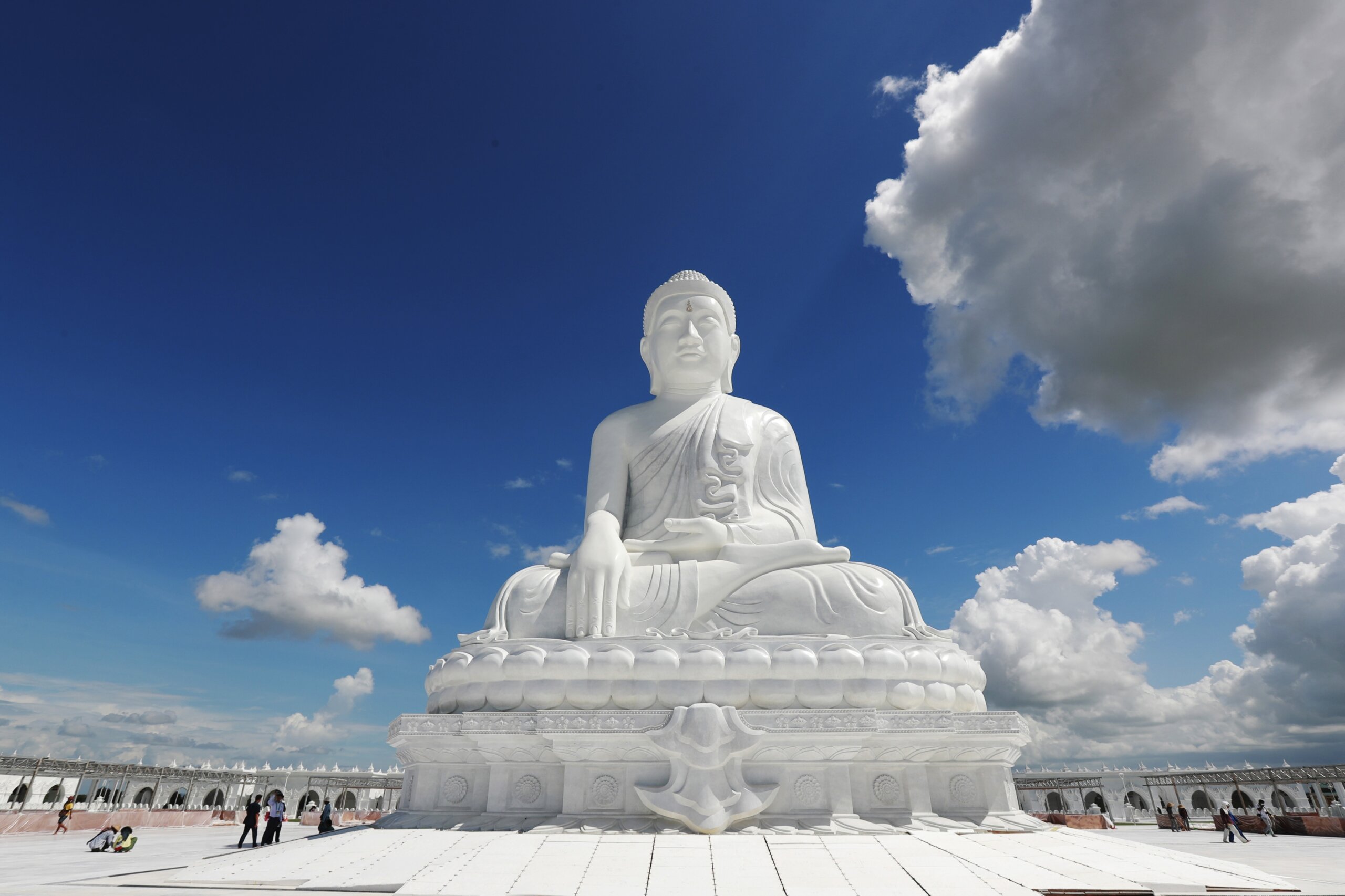 Myanmar's generals unveil giant Buddha statue as they seek to win hearts  and minds during civil war