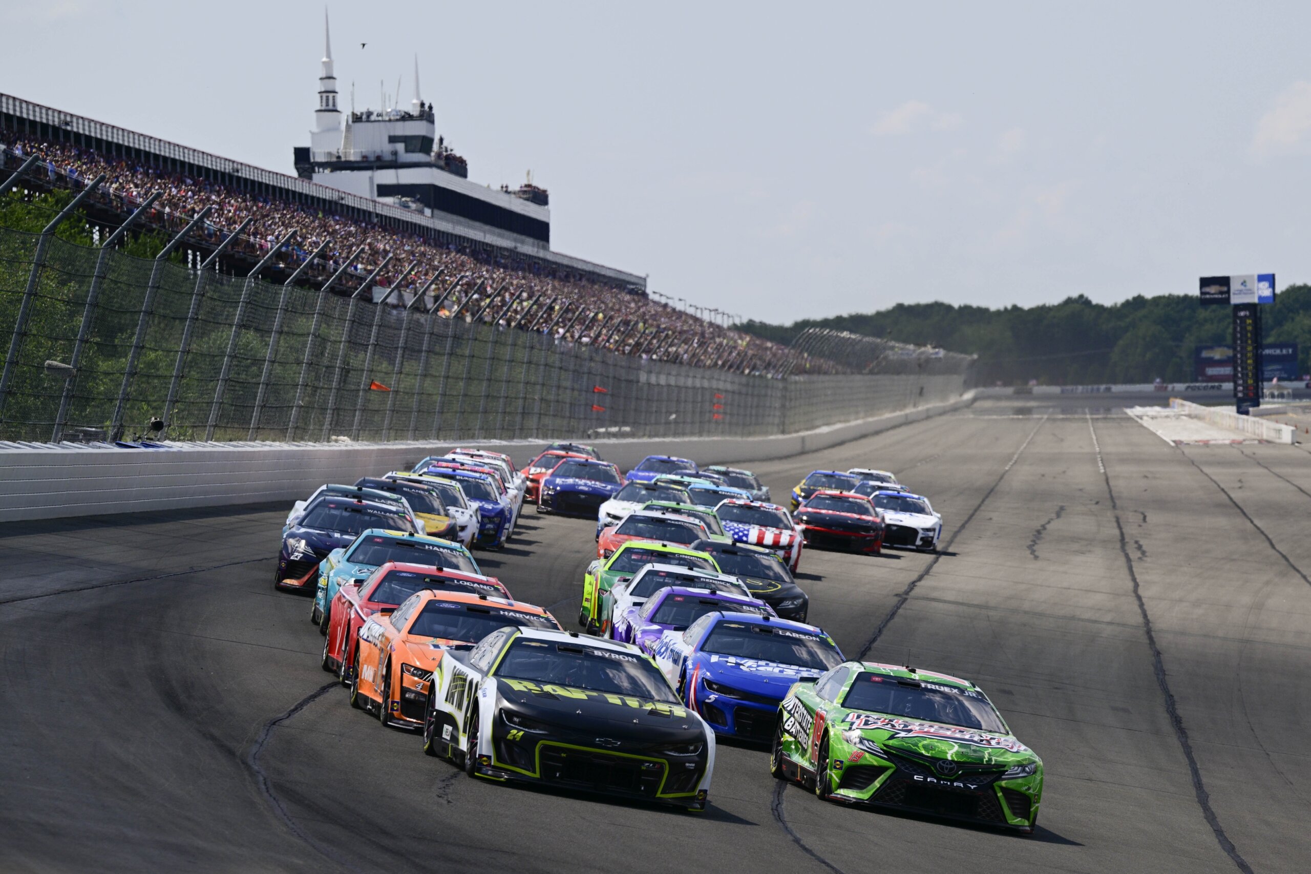 Denny Hamlin gets his record 7th victory at Pocono and 50th of his