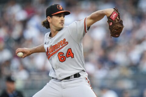 Cowser a hit in his MLB debut as Kremer pitches the scuffling Orioles past the Yankees 6-3