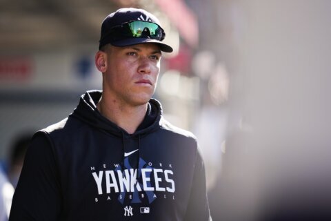 Aaron Judge is in Tampa playing simulated games. The Yankees don't rule out a return this weekend