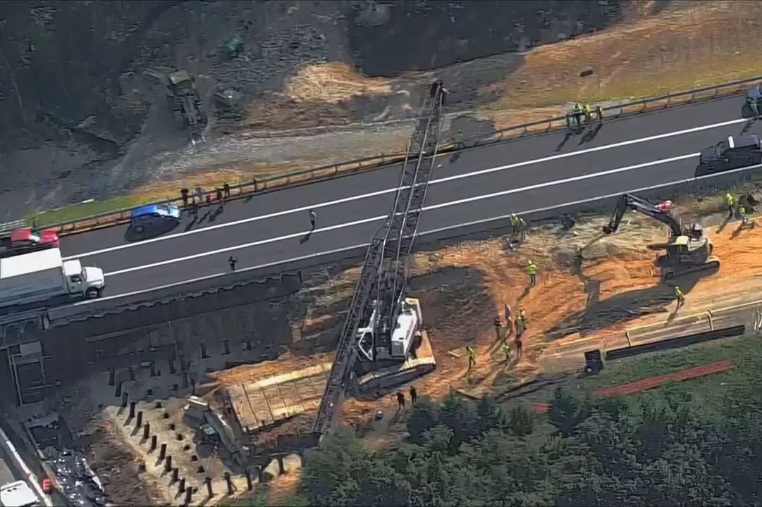 Lanes reopen on I-70 in Md. after crane collapse stops traffic – WTOP News