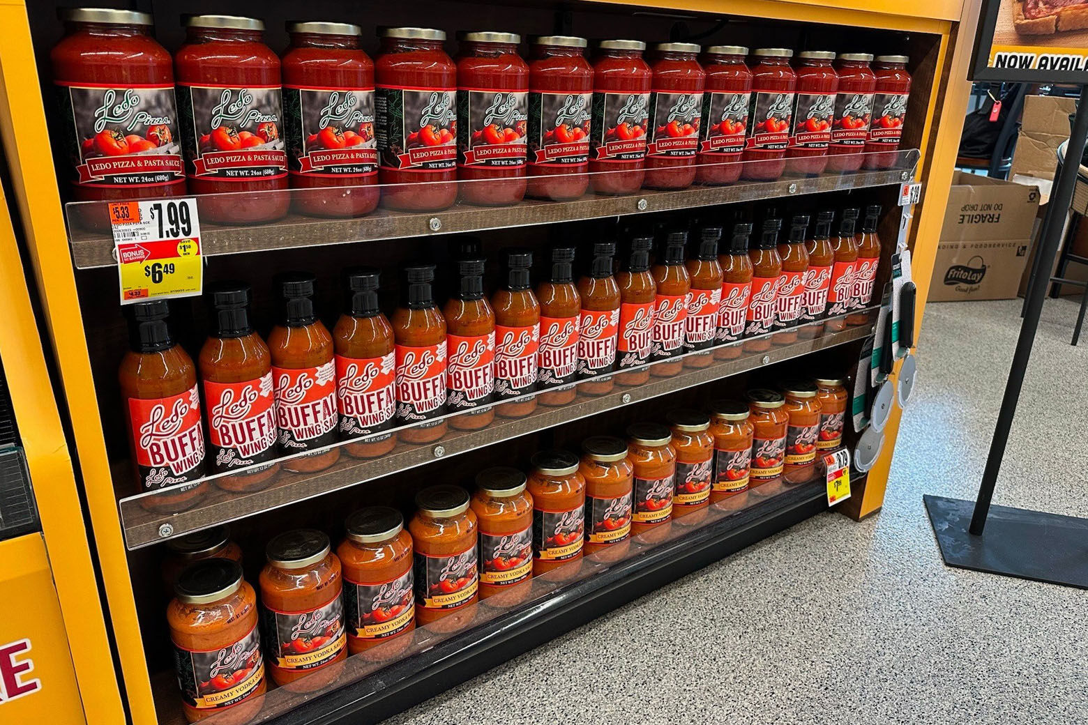 Giant Food stores have carried jarred versions of Ledo's pizza and pasta sauce, creamy vodka sauce and buffalo wing sauce for several years. (Courtesy Ledo Pizza)