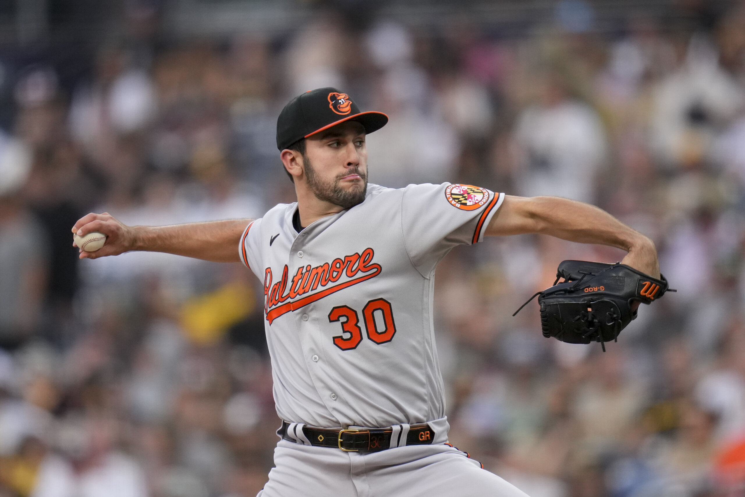 Ryan Flaherty of the Baltimore Orioles heads through the runway