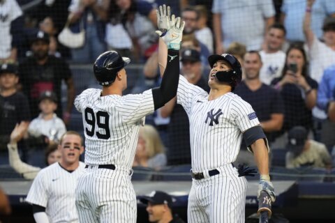 Judge’s first 3-homer game helps Yankees end 9-game skid with 9-1 win over Nationals
