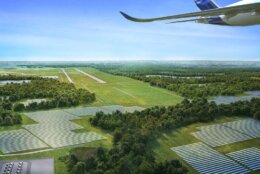Dominion Energy's rendering of what the solar farm will look like 