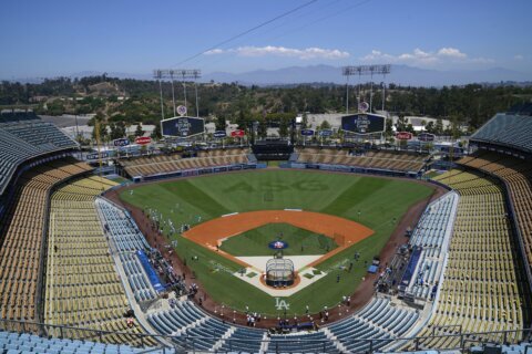 FACT FOCUS: Is Dodger Stadium flooded? No, it was just an illusion