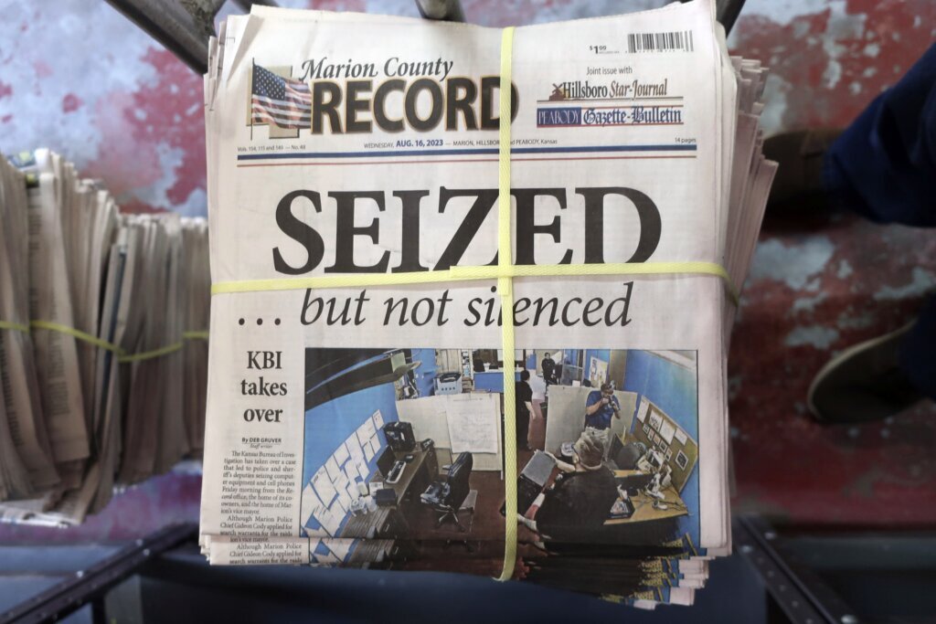Court documents suggests reason for police raid of Kansas newspaper