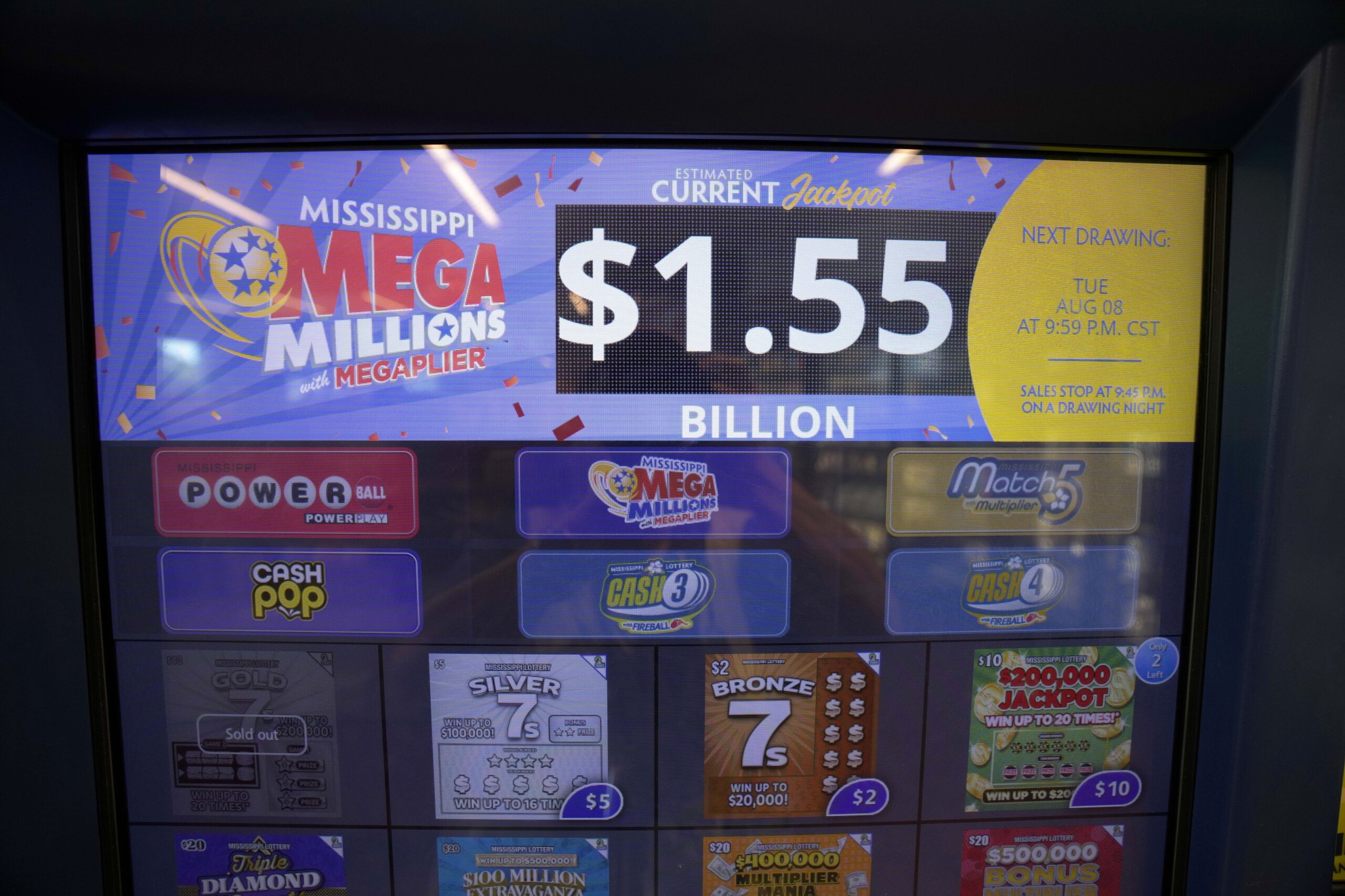 1.55 billion Mega Millions prize grows as 31 drawings pass without a