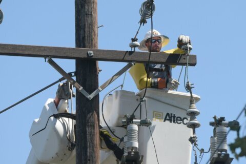 "For the general safety of the public, just stay away from the wires and infrastructure that's down, be patient. Stay away from it, you never know," said Dane Merkel, the senior manager for utility training at Pepco.