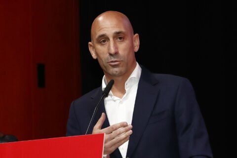 FIFA suspends Spain soccer federation president Luis Rubiales for 90 days after World Cup win kiss