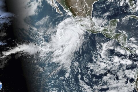 Powerful Hurricane Hilary heads for Mexico's Baja. Rare tropical storm watch issued for California