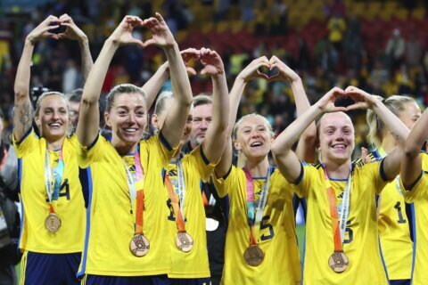 Sweden beats Australia 2-0 to win another bronze medal at the Women’s World Cup