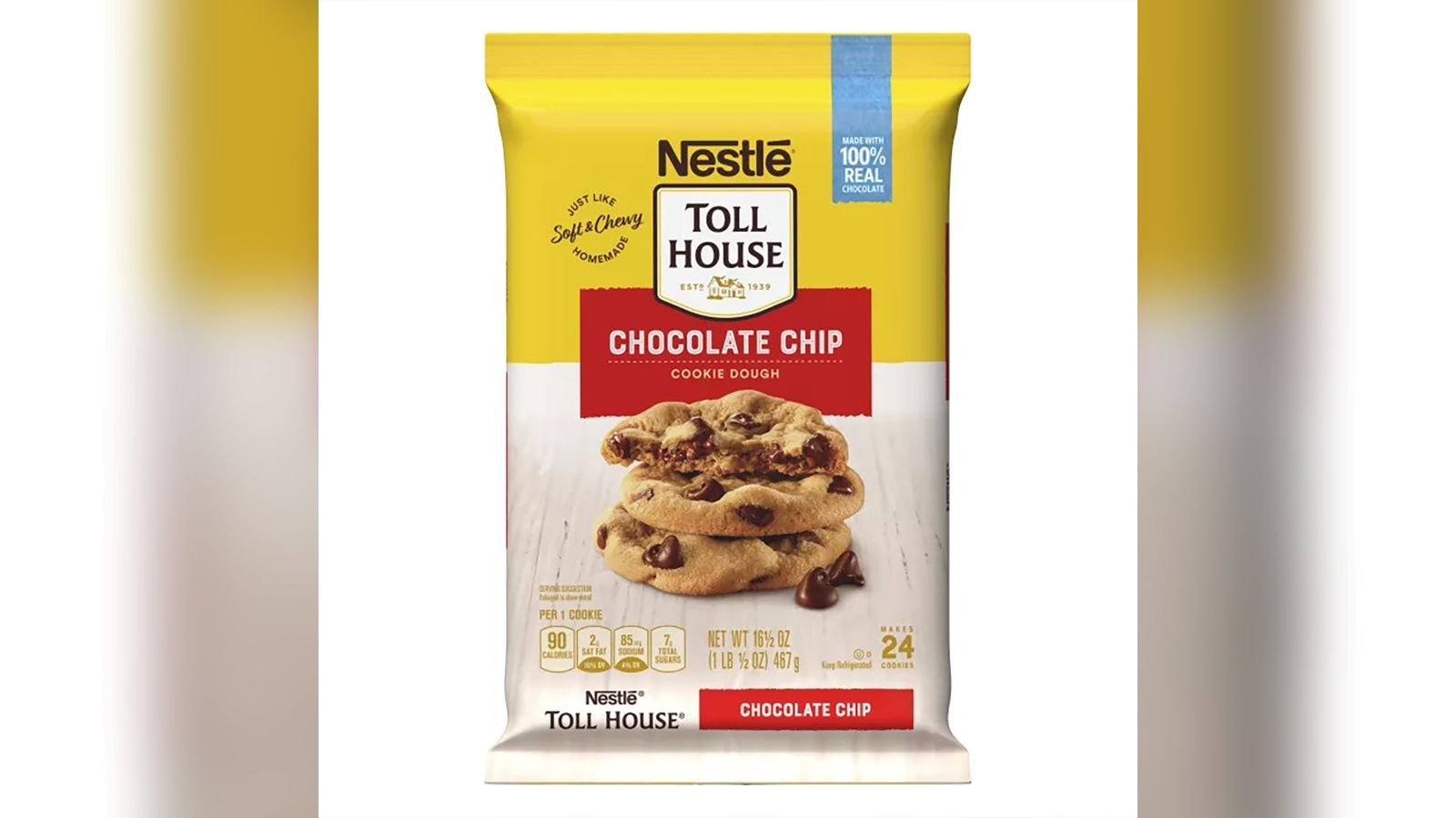 Nestlé recalls some Toll House chocolate chip cookie dough bars due to