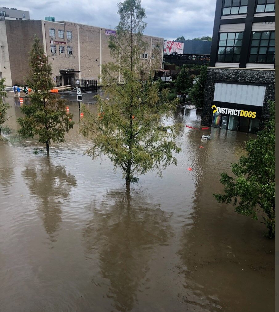 Flooding near Rhode Island Avenue