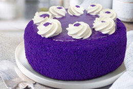 The "Ube Overload" cakes is made with real Phillipine ube halaya. (Courtesy Red Ribbon Bakeshop)