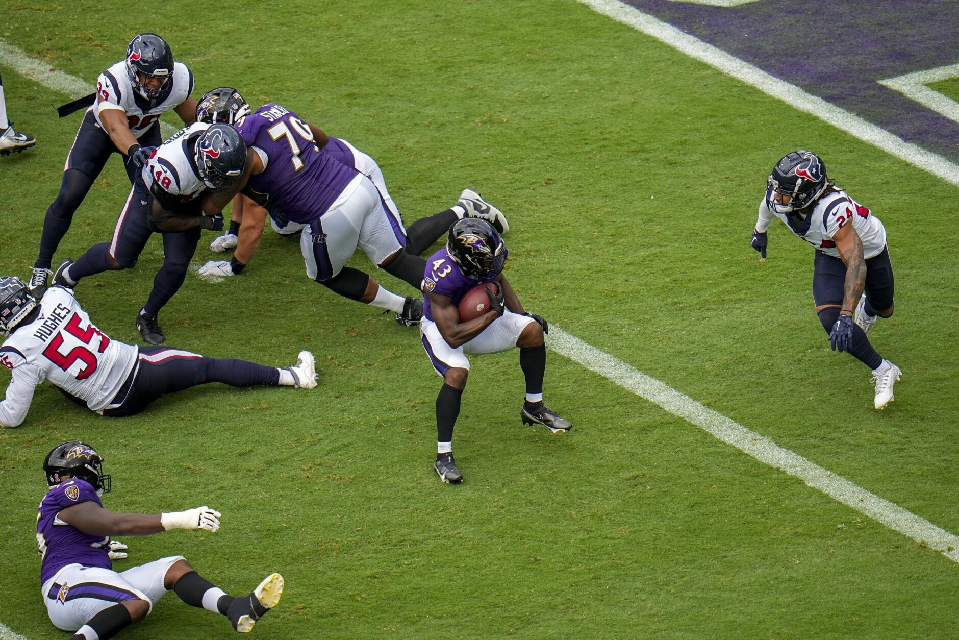 Ravens beat Texans 25-9, but will be without running back J.K. Dobbins for  the rest of the season - WTOP News