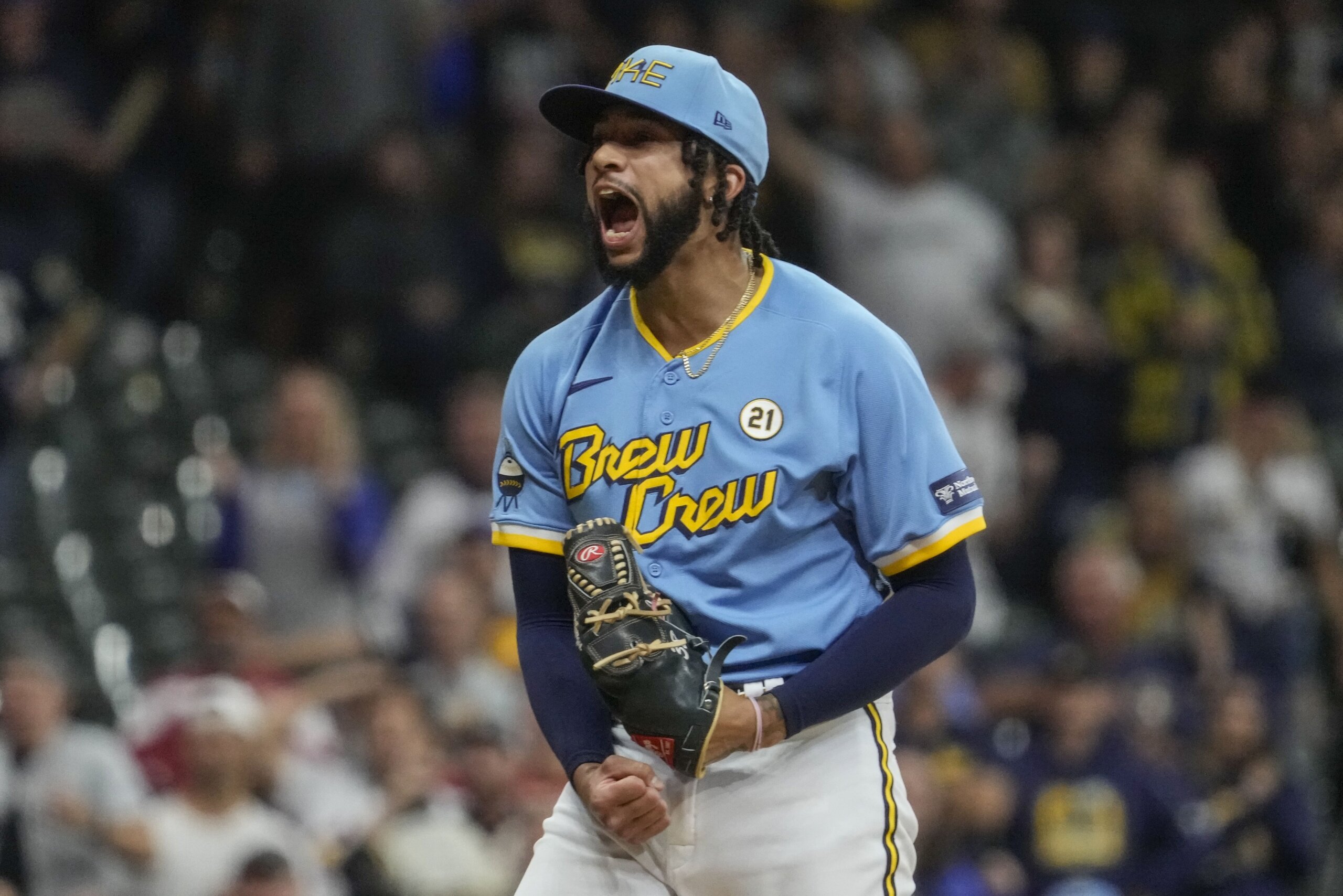 Northwestern Mutual sponsors jersey patch on Brewers uniforms