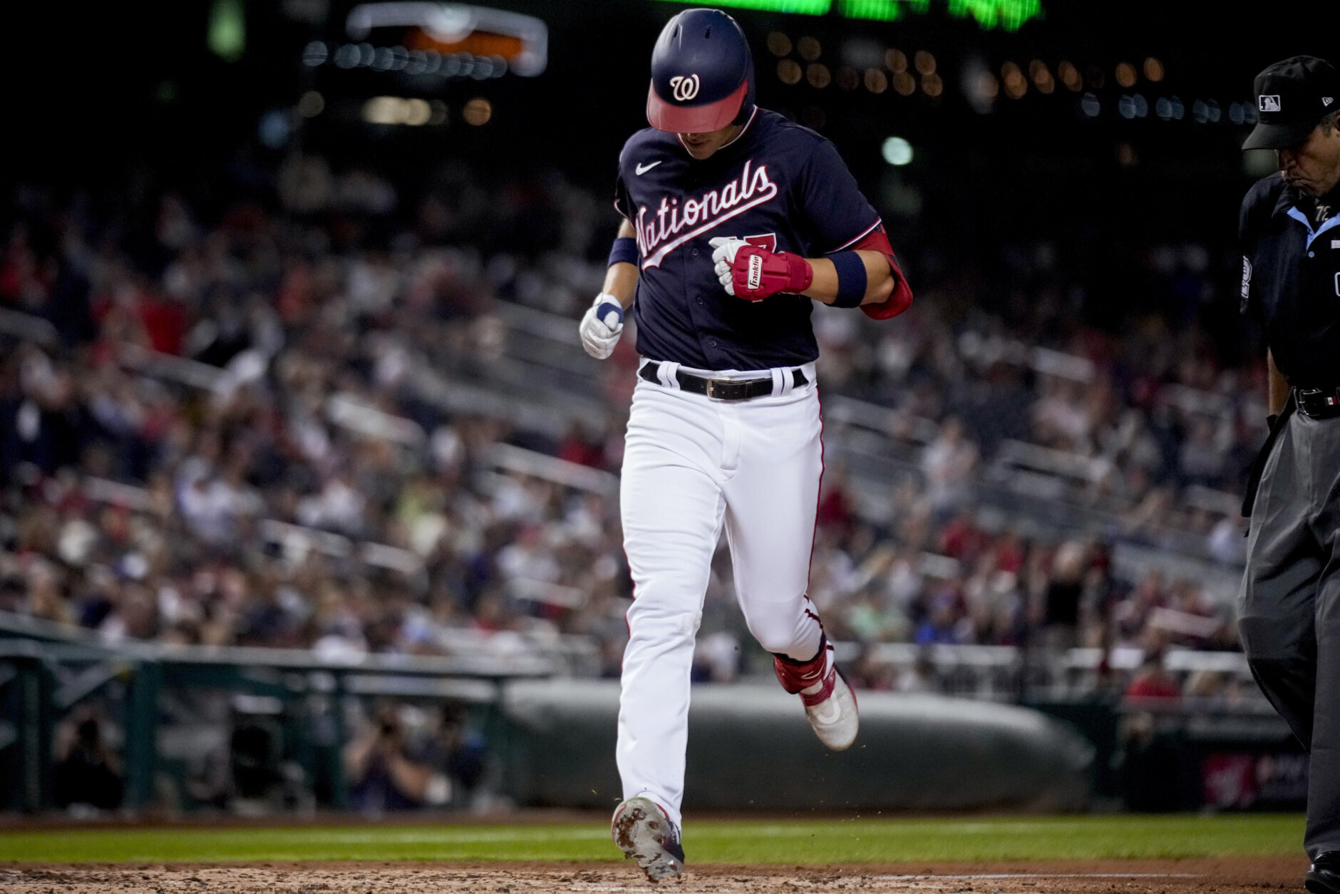 Albies' 100th RBI, Acuña's 140th run and Olson's 53rd homer lift the Braves  past the Nationals 10-3