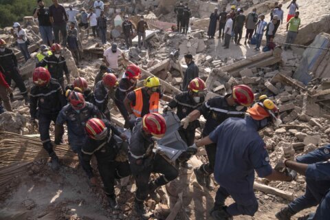 Responders dig for bodies in Moroccan mountain villages devastated by last week's earthquake