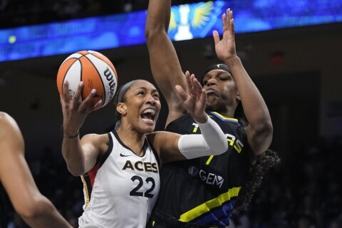 Defending champion Aces return to WNBA Finals, beat Wings 64-61 to complete sweep