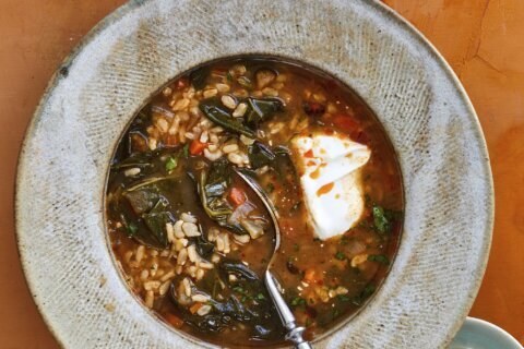 JJ Johnson’s recipe for Collard Greens and Rice Soup