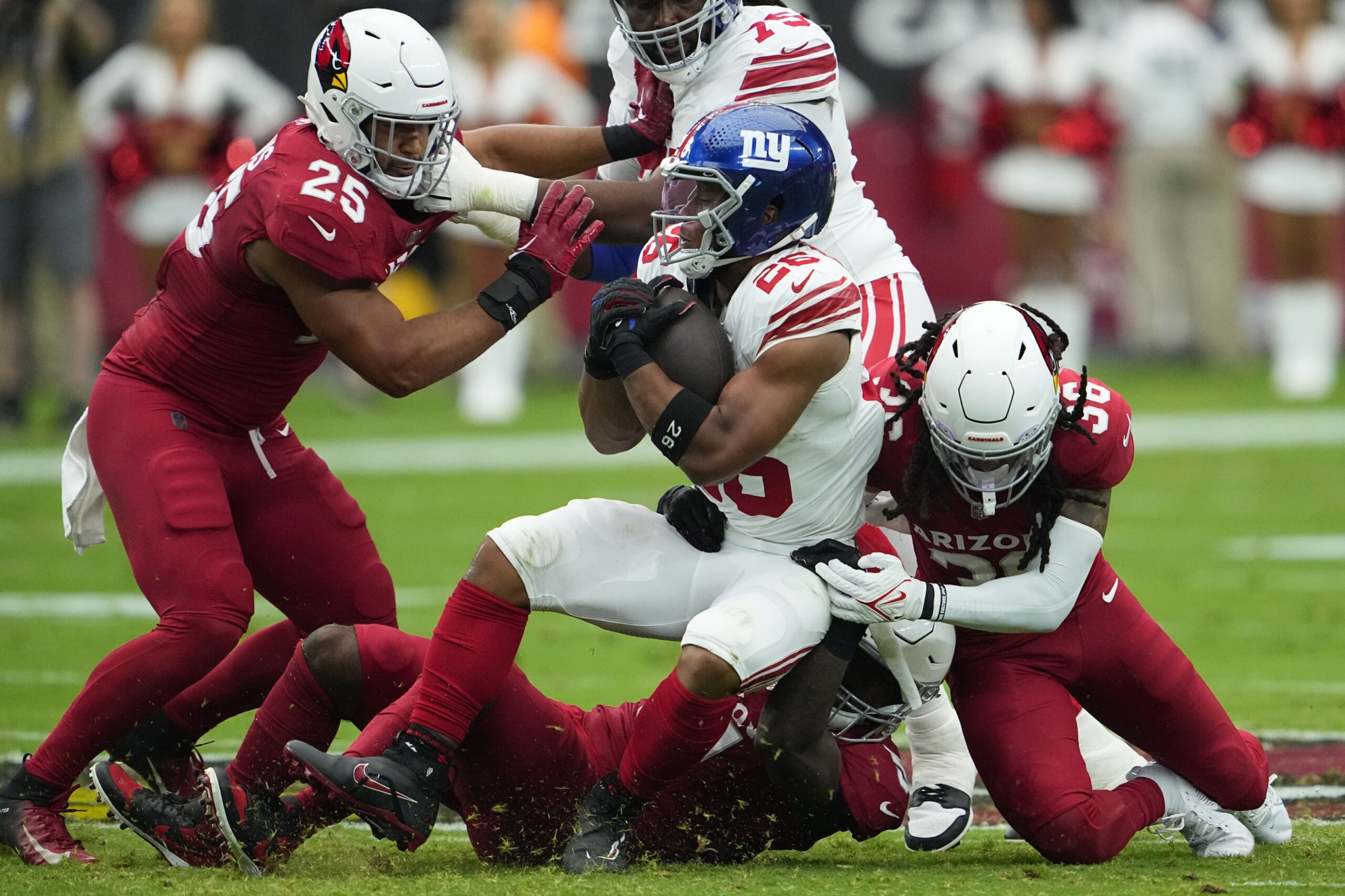 RB Saquon Barkley, other injured Giants improving with Cardinals up next