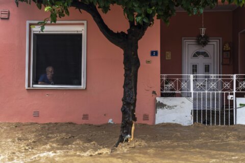 Storm Elias crashes into a Greek city, filling homes with mud and knocking out power
