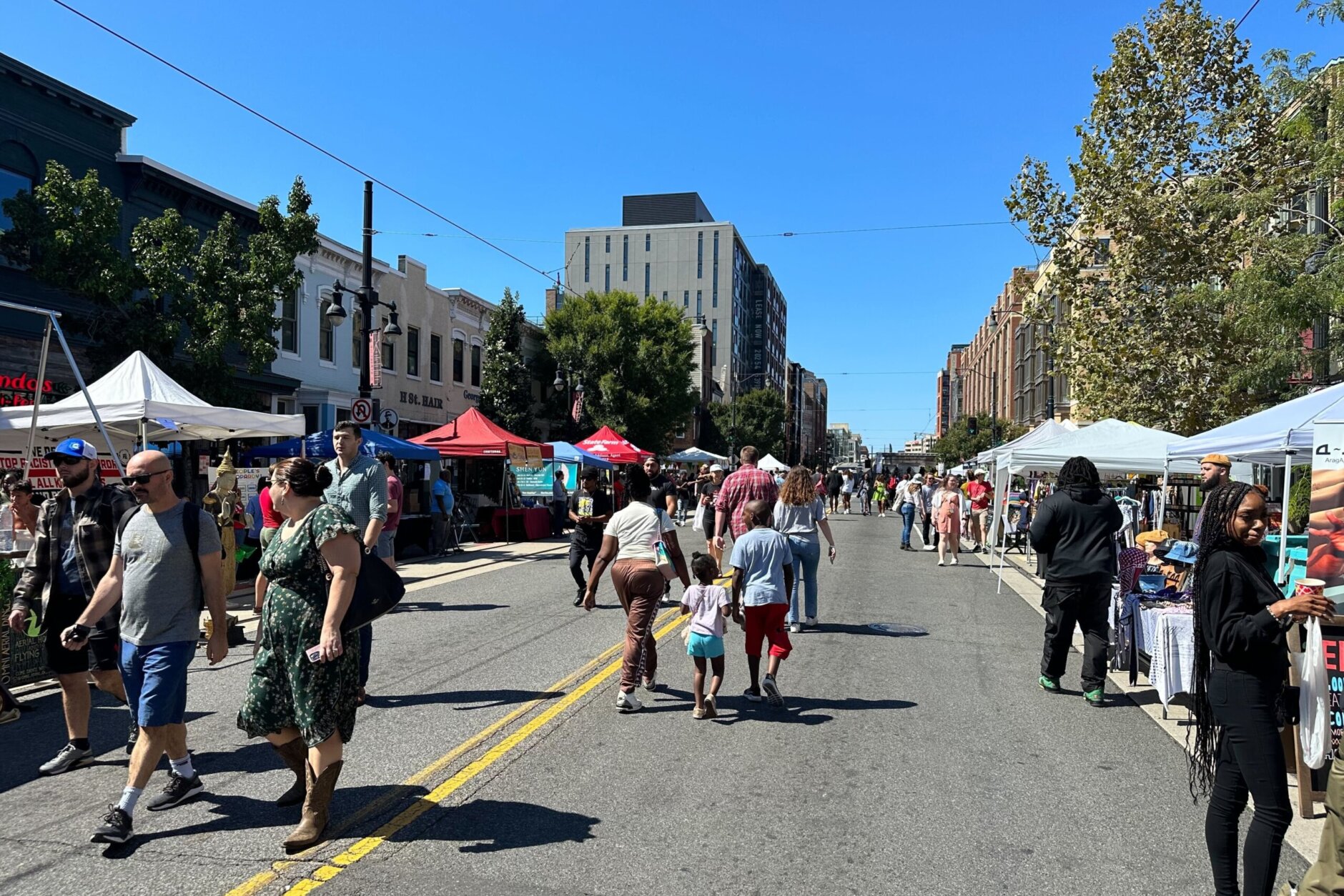 <p>Other people walked the 11 blocks of the festival to visit different food trucks and vendors.</p>
<p>&#8220;It&#8217;s really nice to be out here,&#8221; Cyril Hamilton said. &#8220;The weather is just perfect, like a little bit of breeze, but not too much.&#8221;</p>
