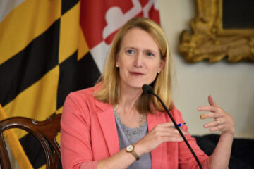 Comptroller Brooke Lierman (D) said she supports efforts to seek federal funding to alleviate congestion along the Capital Beltway but expressed concerns about the sole use of highway widening. (Bryan P. Sears)