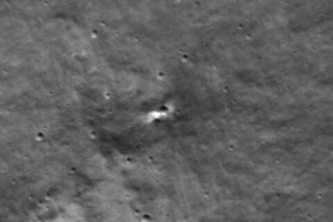 NASA spacecraft around moon spots likely crash site of Russia’s lost lunar lander