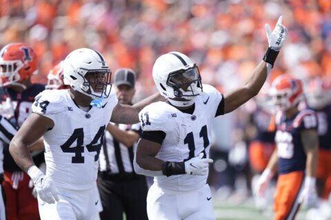 No. 7 Penn State defense gets five takeaways and pulls away from Illinois in 30-13 victory