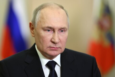 Putin marks anniversary of annexation of Ukrainian regions as drones attack overnight