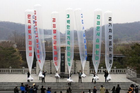 South Korea's Constitutional Court strikes down law banning anti-Pyongyang leafleting